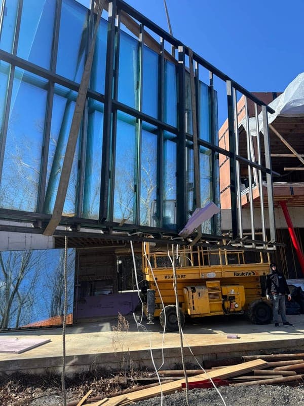 Architectural glass curtain wall
